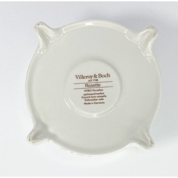 Villeroy & Boch ROSETTE, Porcelain China Warmer Set, 4 1/4” Germany - Picture 4 of 5